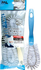 PP shoe brush with spatula (2 pieces)