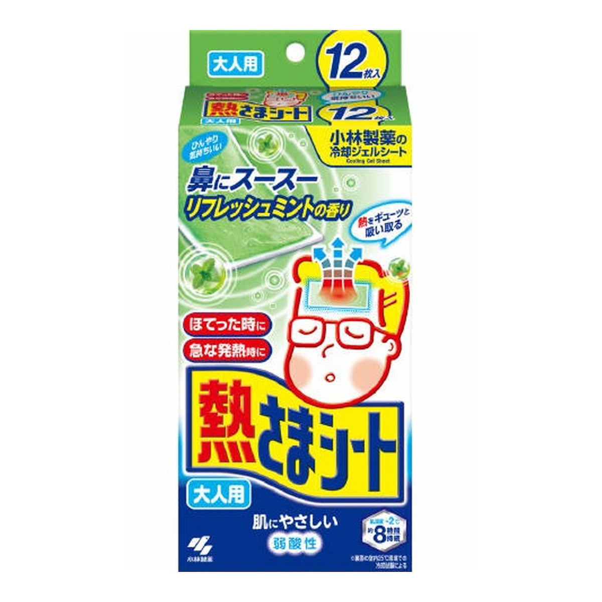 Kobayashi cooling gel sheet mint for adult 12p
