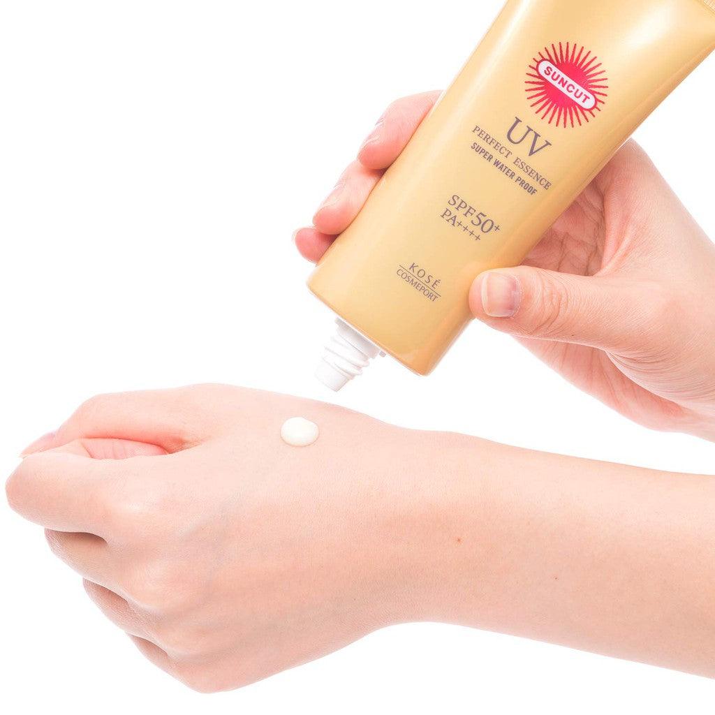 Kose Cosmeport Suncut perfect UV essence super waterproof 110g - J Mart