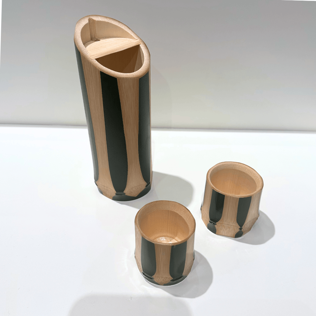 YAMAKO bamboo sake bottle