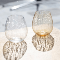 Hirota Edo glass flower bud (transparent) 200ml - J Mart