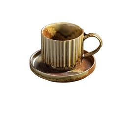 Coffee Cup with a spoon  and a plate 0003