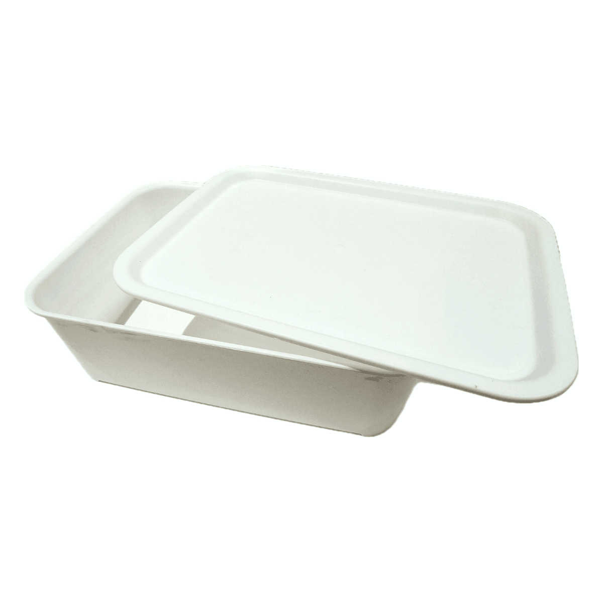 Storage Box with Lid white - J Mart