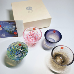 ISHIZUKA Tsugaru Fish of AOMORI sake glass set