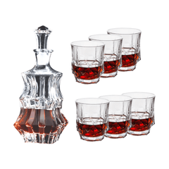 Whiskey Decanter set 7 piece - J Mart