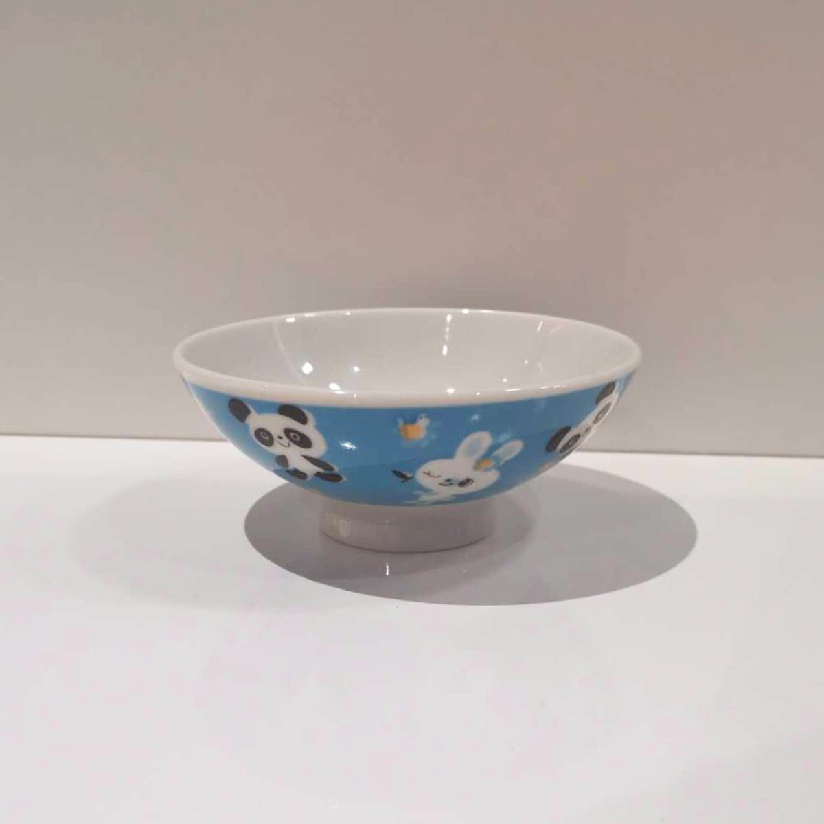 kid blue rice bowl