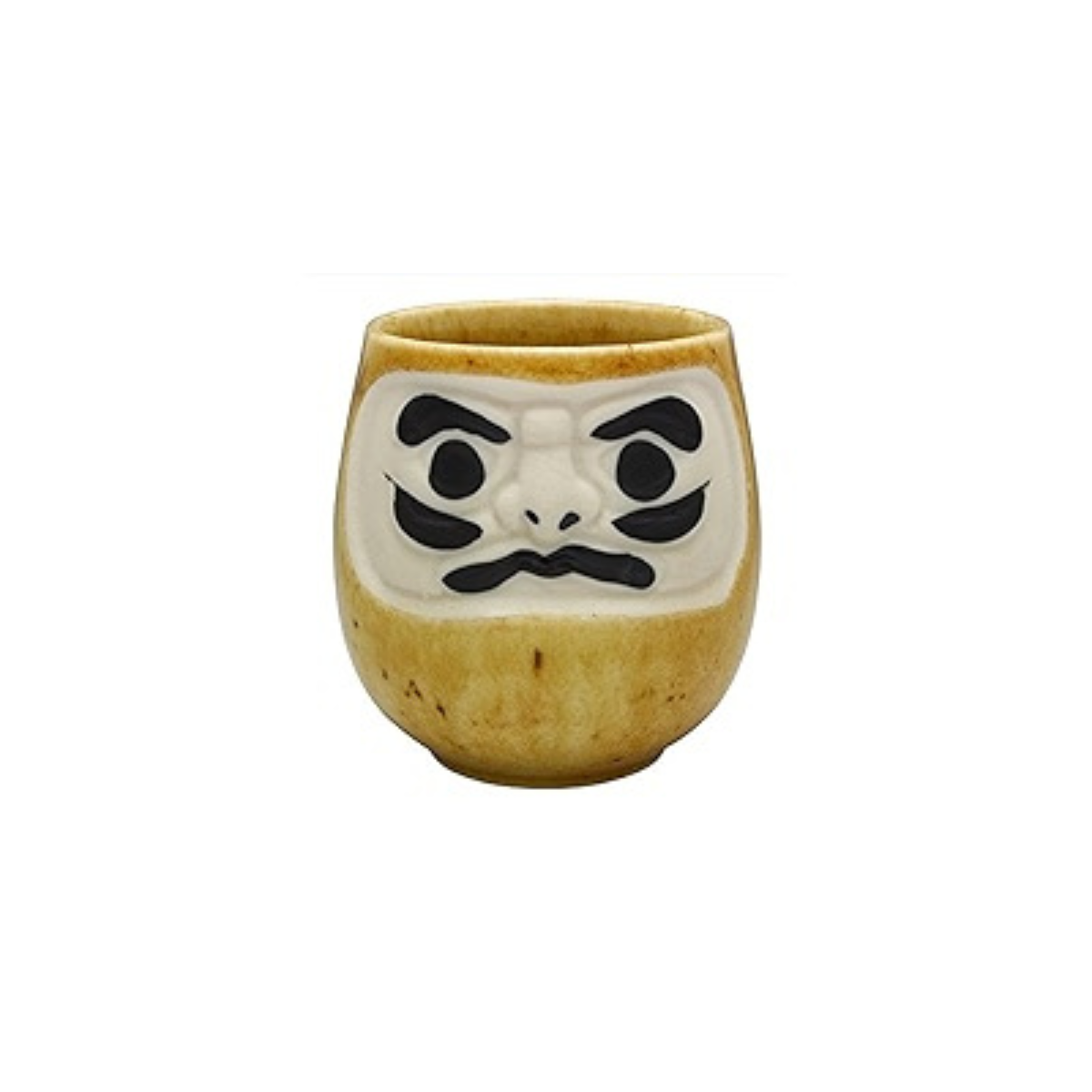 Sake Cup Daruma Brown home Luck