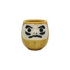 Sake Cup Daruma Brown home Luck