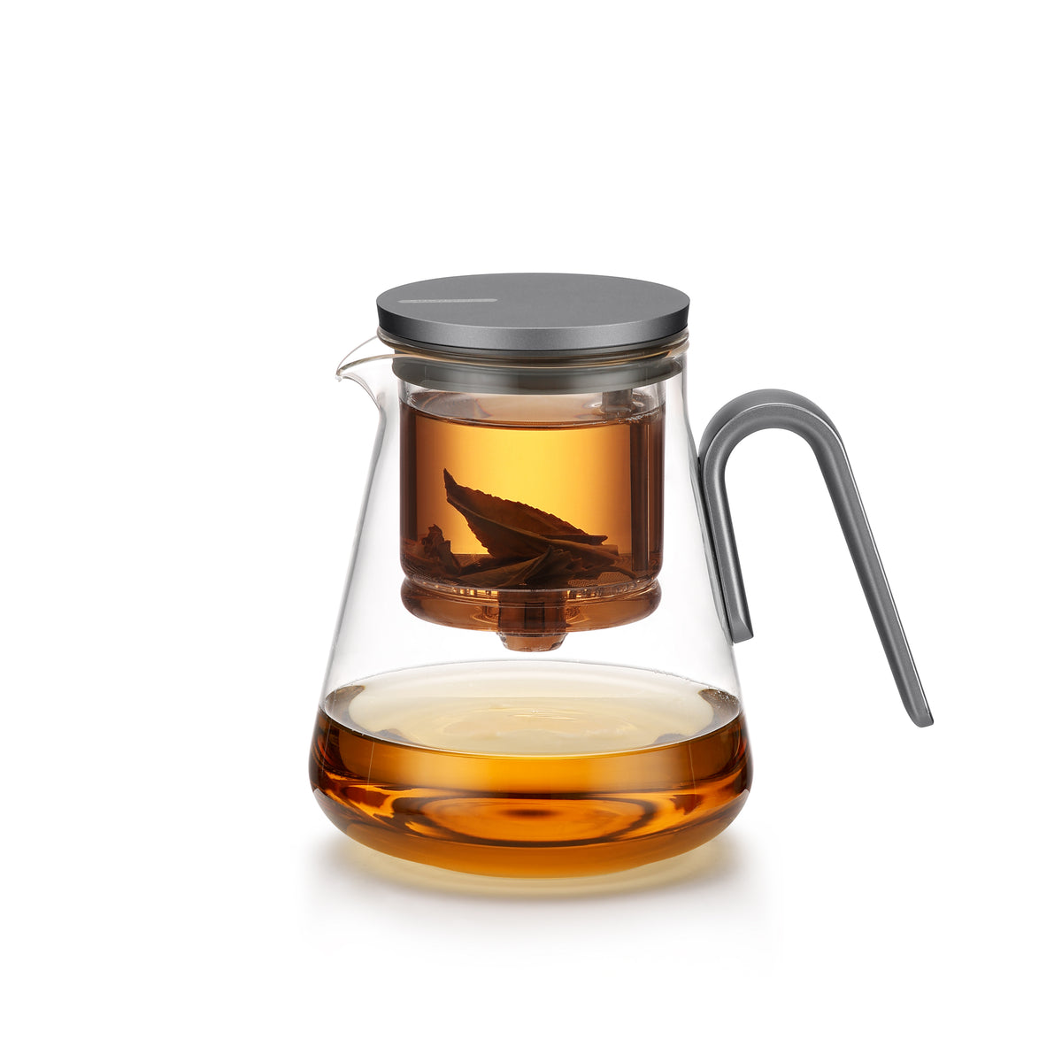 Samadoyo 800ml Bonston Piaoyi Glass Tea Pot with Glass Infuser(Gun black) BP-16A