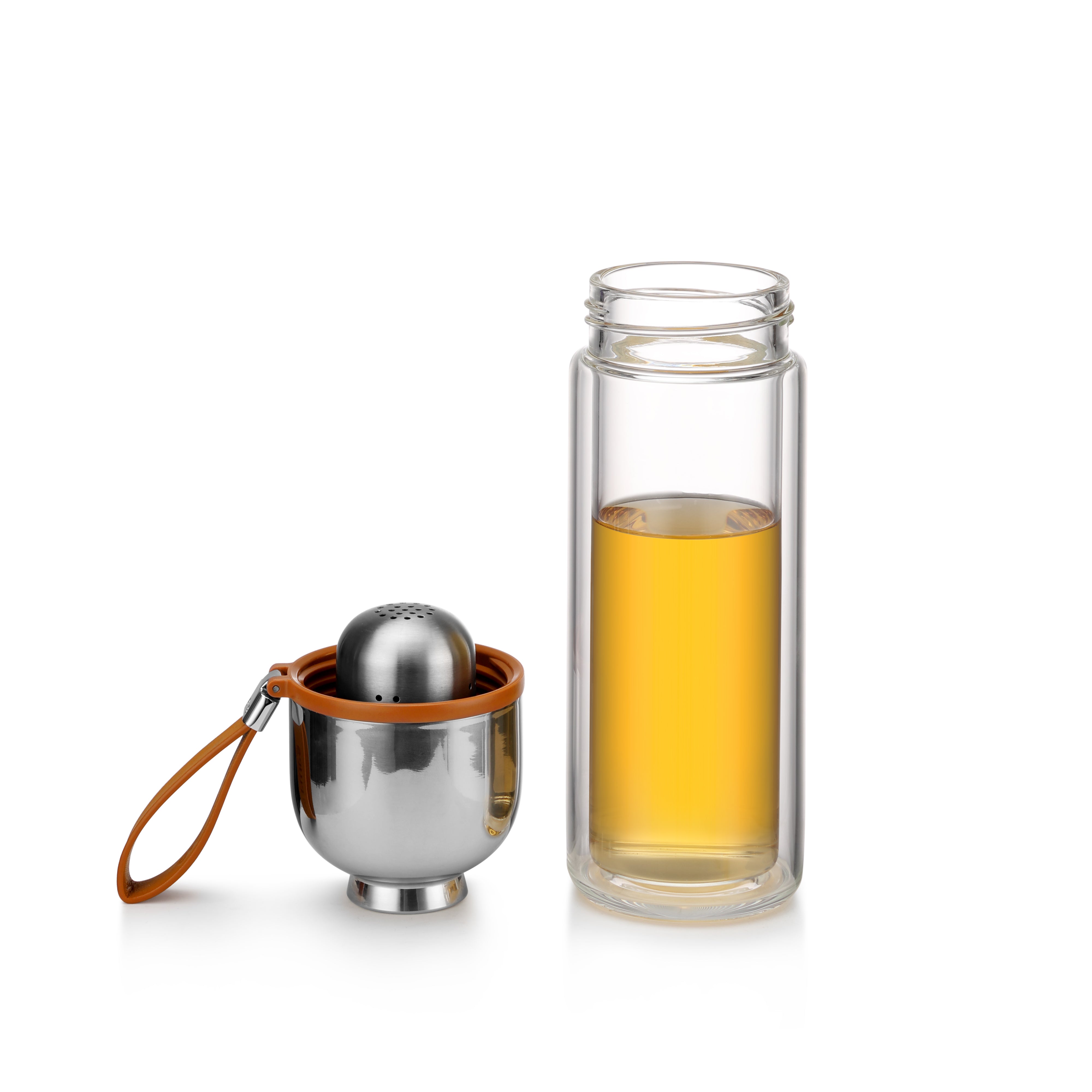 Samadoyo 300ml tea & water separating Thermos bottle(Brown)