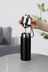 Samadoyo 400ml Thermos tea cup(Black)