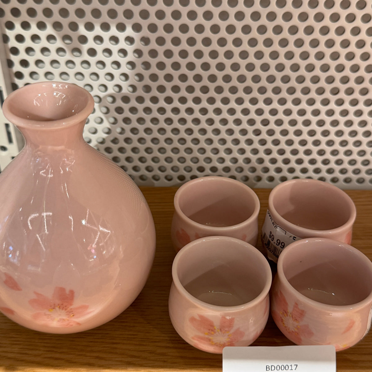 Bundle Set-Pink Flower Sake Set