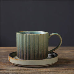 Ceramic Coffee & Saucer Set - Glaze Collection