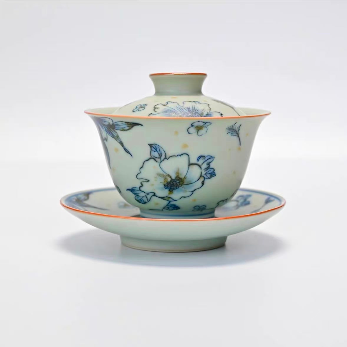 Blue and White Porcelain Gaiwan – Traditional Motif Series