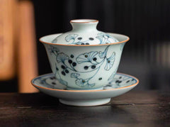 Blue and White Porcelain Gaiwan – Traditional Motif Series