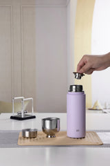 Samadoyo 400ml Thermos tea cup(Purple)