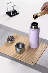 Samadoyo 400ml Thermos tea cup(Purple)