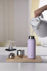 Samadoyo 400ml Thermos tea cup(Purple)