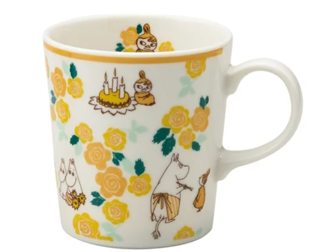 Moomin Mug 300ml (All about Moominmamma/Yellow Floral)