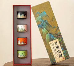 Wanli Mountains and Rivers Tea Set