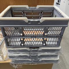 Folding basket container L size(Grey)