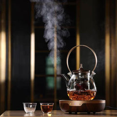 SAMADOYO glass teapot 1000ml (gun black) - J Mart