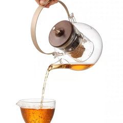 SAMADOYO glass teapot 1000ml (gun black) - J Mart