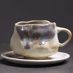 Hand-pinched ceramic coffee cup