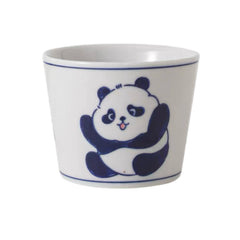 Hand-painted Panda Ceramic Cup – Blue & White Series