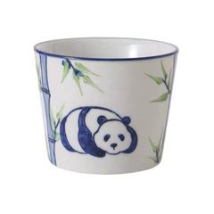 Hand-painted Panda Ceramic Cup – Blue & White Series