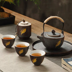 JDZ  3 cup 1 Pot with Crane