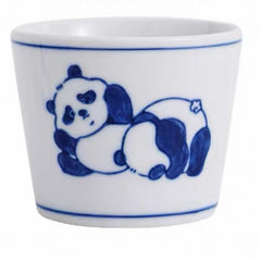 Hand-painted Panda Ceramic Cup – Blue & White Series