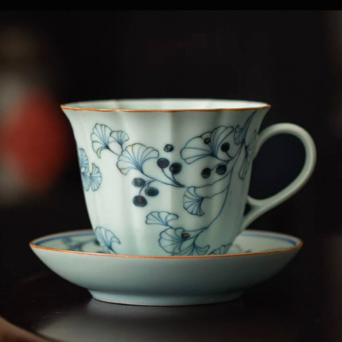 Vintage Chinese Porcelain Tea Cup & Saucer Set – Hand-Painted Floral Collection (6 Designs)