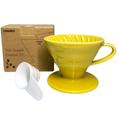 Hario V60 colour coffee dripper (lemon yellow) for 1-4 cups