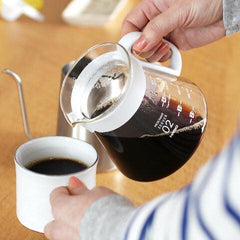 Hario V60 ceramic coffee dripper set 02 white 600ml for 1-4 cups - J Mart