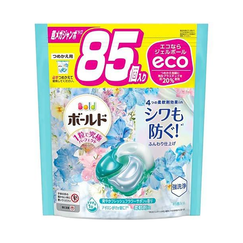 P&G Bold 4D Laundry Balls Fresh Flower Savon Body Refill 85pk
