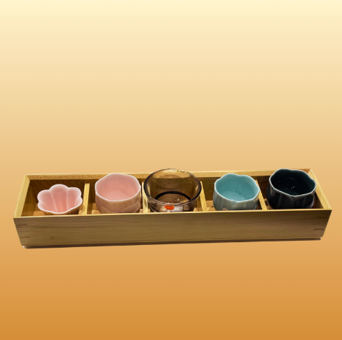 Five Blessings Sake Set