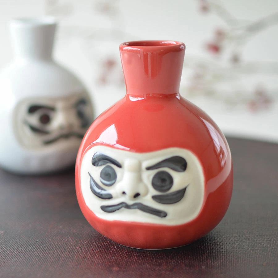Sake Flask Daruma RED career luck