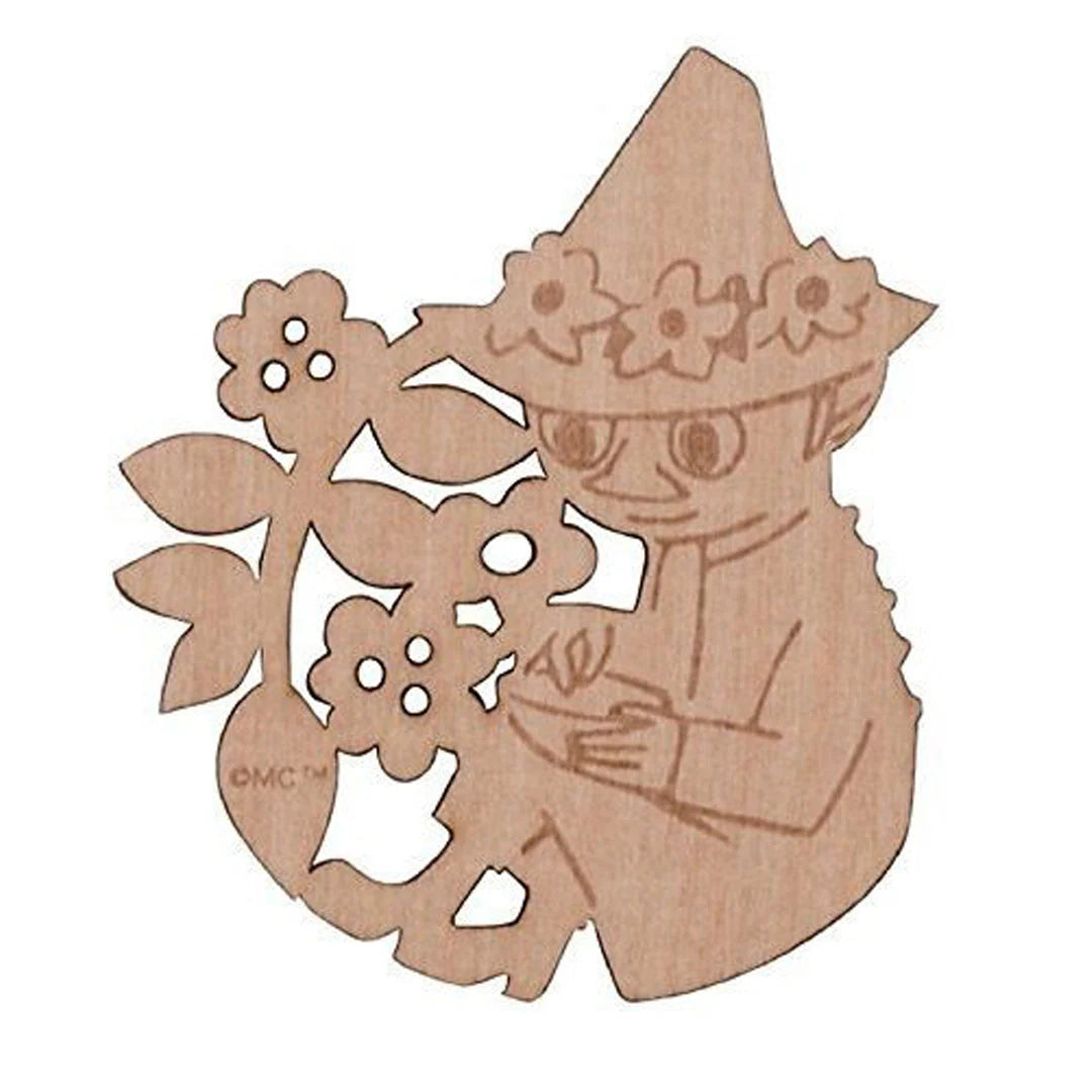 Moomin Mug with Wooden Coaster 300ml (Snufkin)