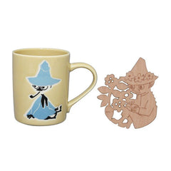 Moomin Mug with Wooden Coaster 300ml (Snufkin)