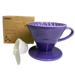 Hario V60 colour coffee dripper (purple) for 1-4 cups