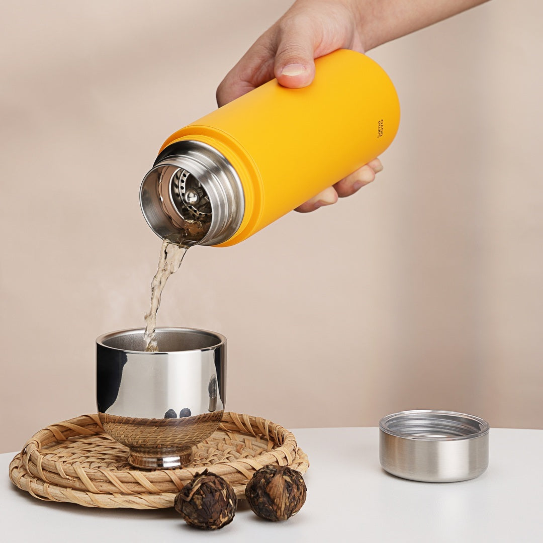 Samadoyo 400ml Thermos tea cup(Yellow)