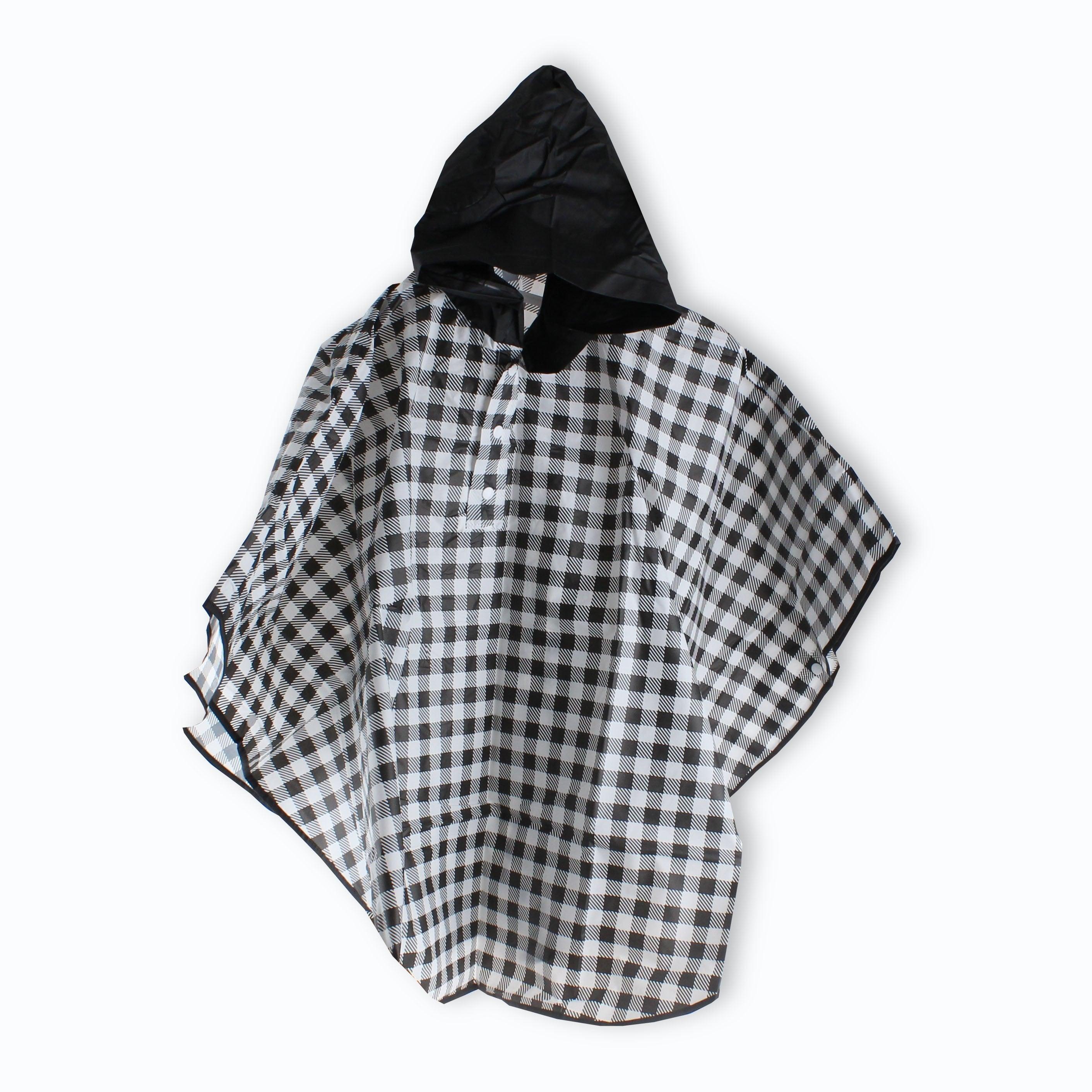 K-KIDS' RAIN PONCHO CHECK BK - J Mart